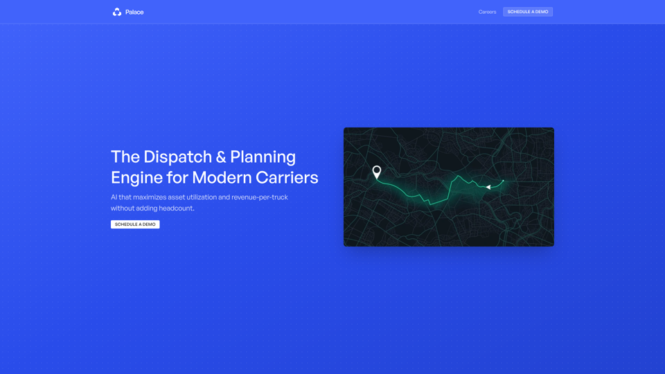 Palace | Planificación y despacho nativos de IA