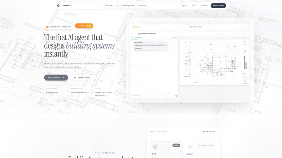 Semble AI - AI-Powered Building System Design
