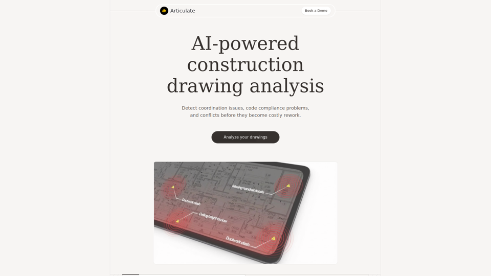 Articulate - AI-Powered Construction Drawing Analysis
