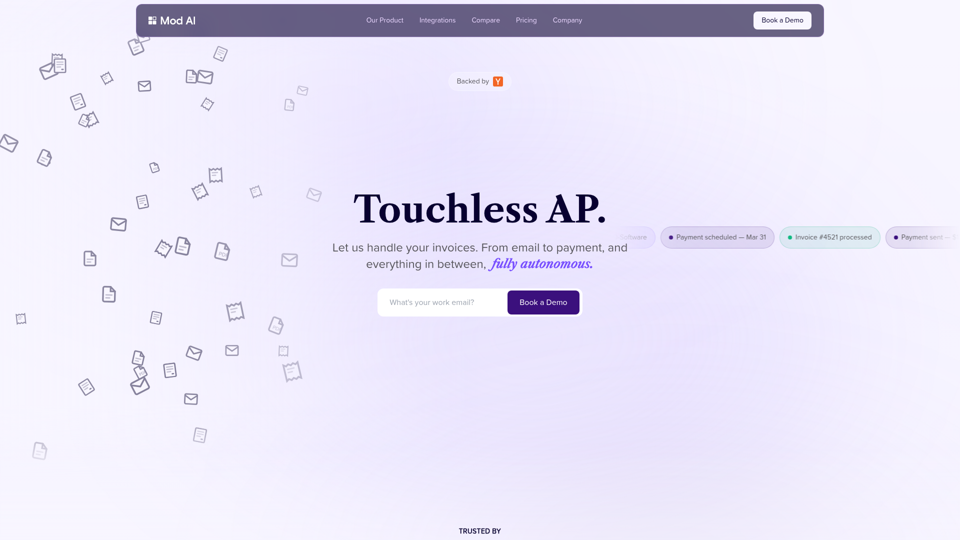 AP sans contact - Automatisation autonome des comptes fournisseurs | Mod AI