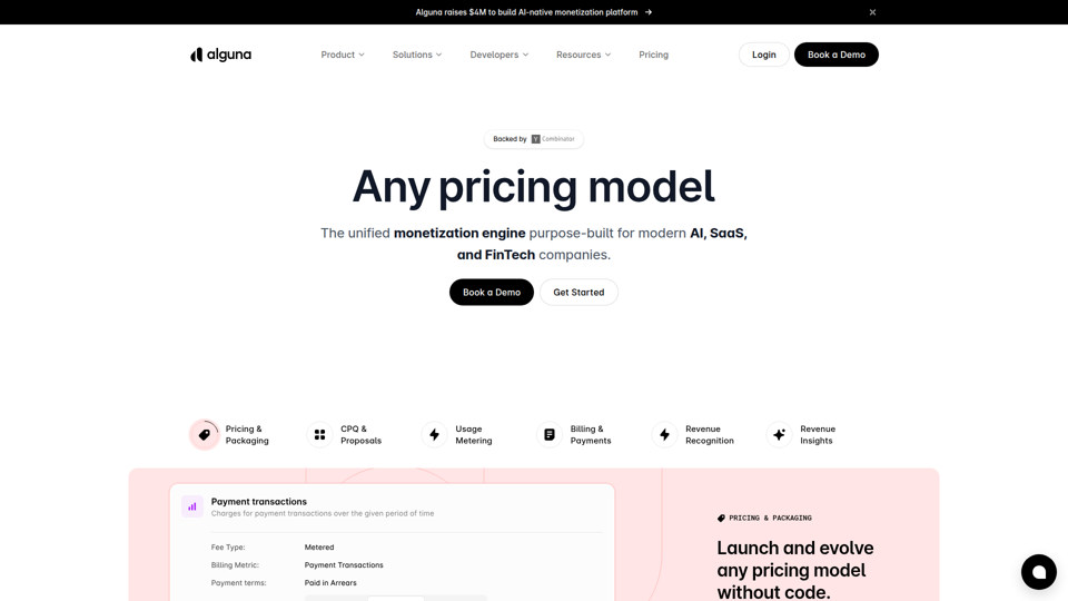 Alguna: Modern Pricing, Quoting & Billing Platform