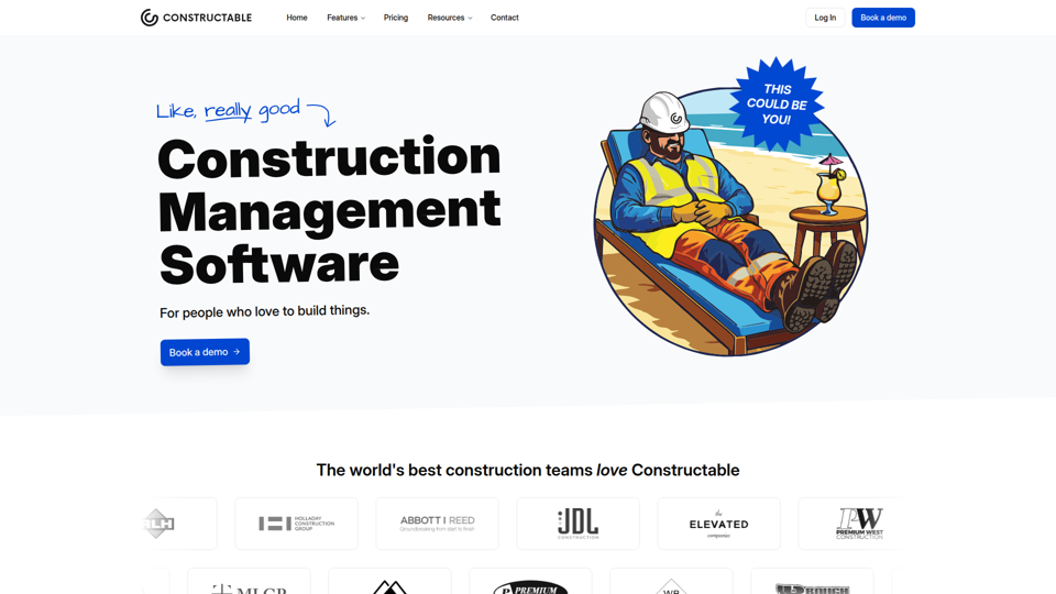Constructable - 建設業向けAIプロジェクト管理ソフトウェア