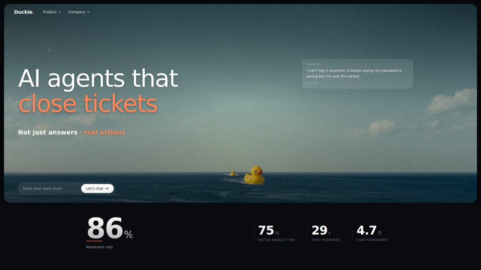 Duckie – KI-Support-Agenten