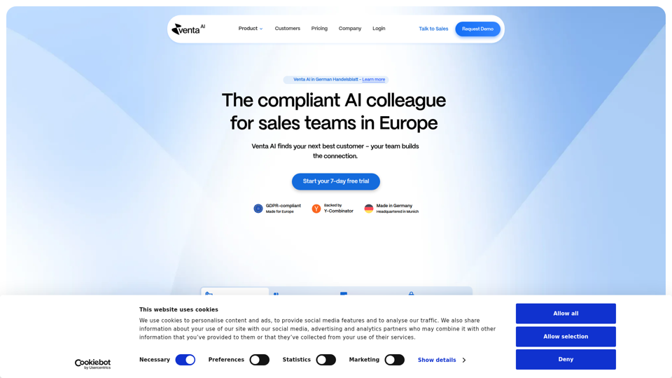 Venta AI – L’employé commercial IA pour l’Europe