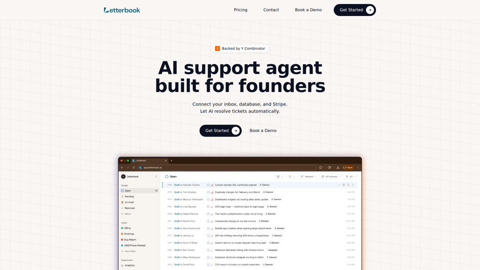 Letterbook — AI-Native Customer Support