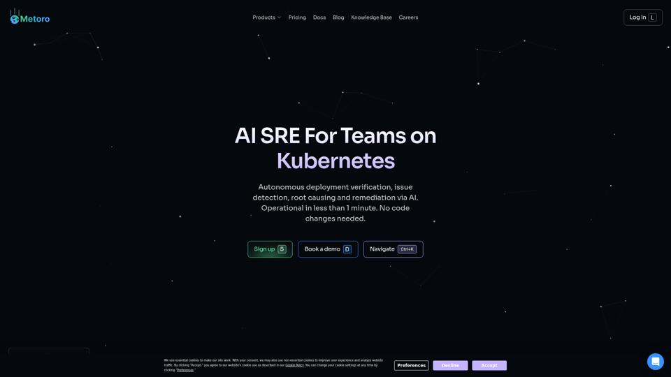 Metoro | IA SRE pour Kubernetes