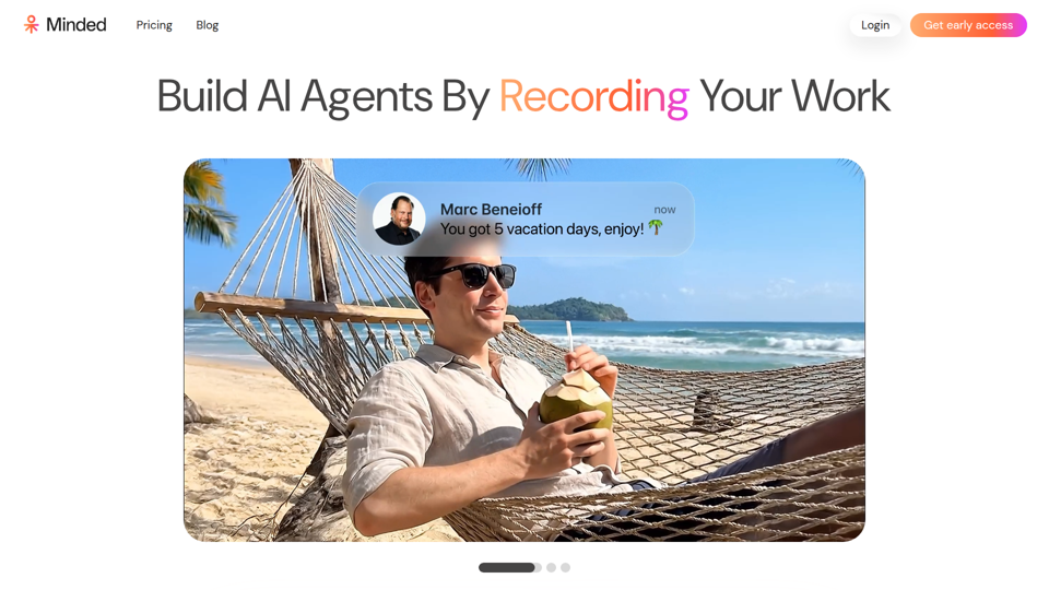 Minded - AIエージェントを訓練するためにあなたの作業を記録する