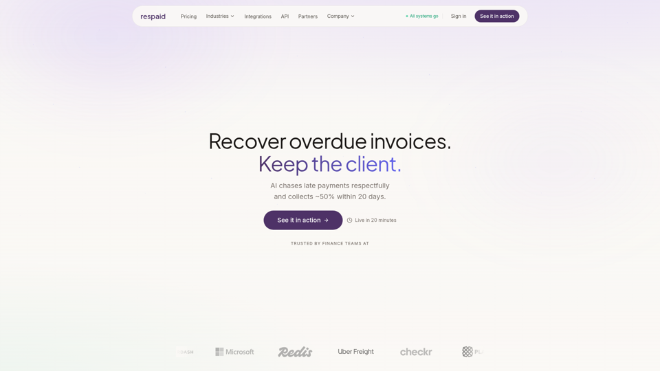 Respaid | Recouvrez les factures impayées sans perdre de clients