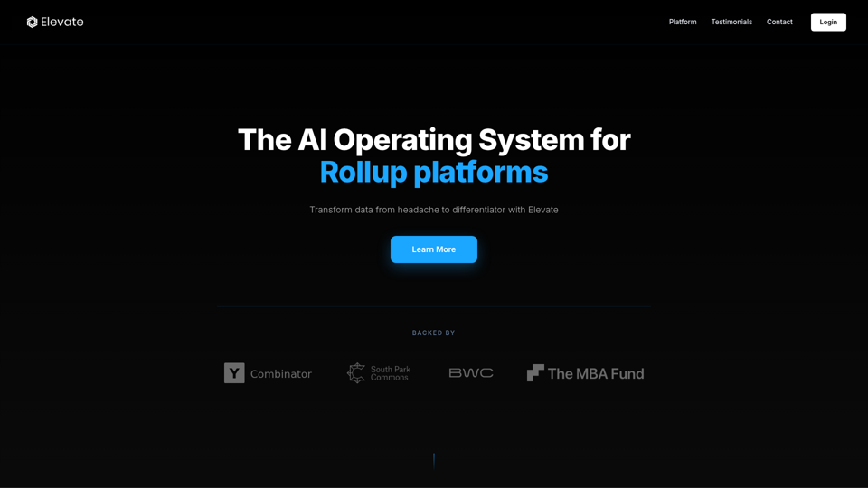 Elevate - Gestión de datos creada con IA