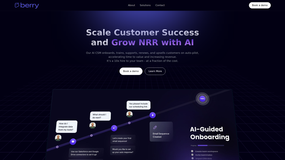 Berry - Développez le succès client et augmentez le NRR grâce à l’IA
