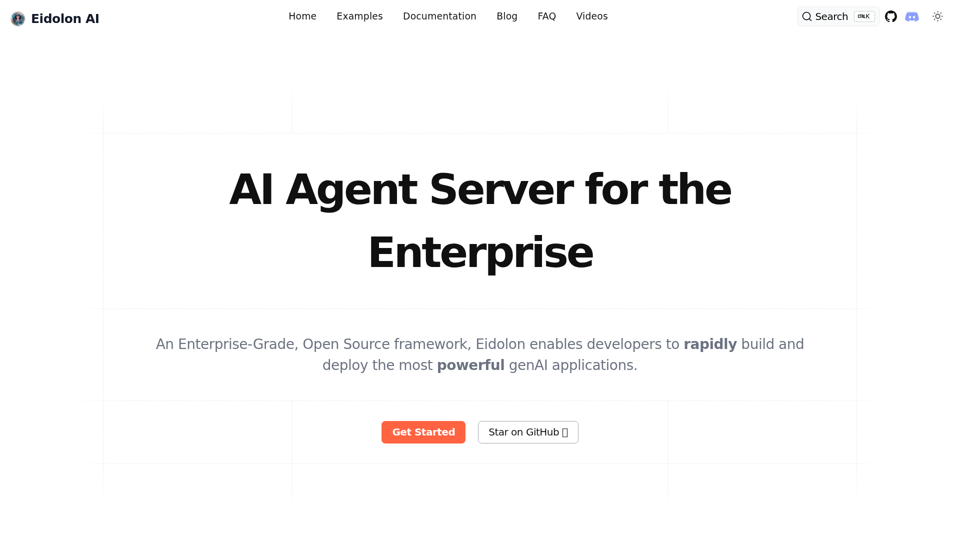 Eidolon -- KI-Agentenserver für Unternehmen
