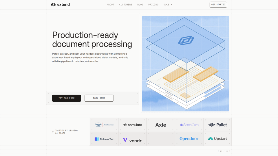 Étendre - Transformer des documents en données de haute qualité