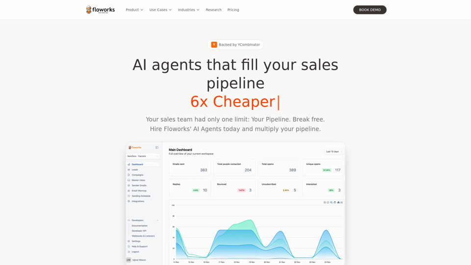 Floworks AI — Agents d’IA autonomes pour la prospection commerciale B2B