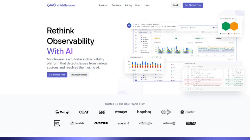 Observabilidad Full-Stack en la nube | Middleware