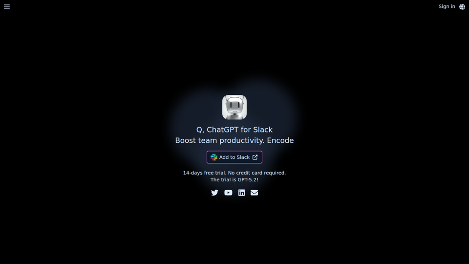 Home - Q, ChatGPT for Slack