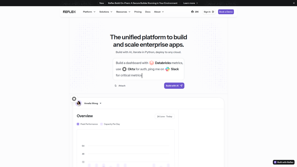 Reflex · La plataforma para crear y escalar aplicaciones empresariales