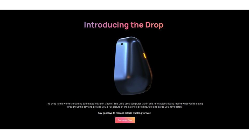 Re.fit: DROP, el primer dispositivo vestible de seguimiento nutricional