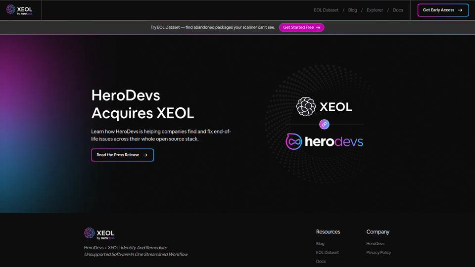 XEOL、HeroDevs の部門