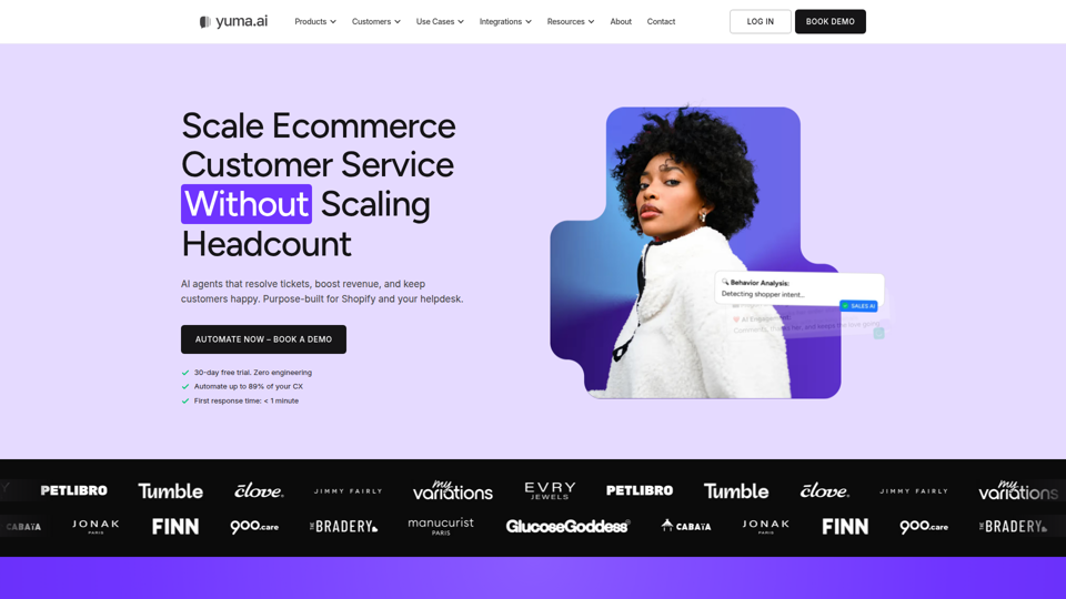 Yuma AI | E-Commerce-KI für Support, Vertrieb, Social Media & Chat