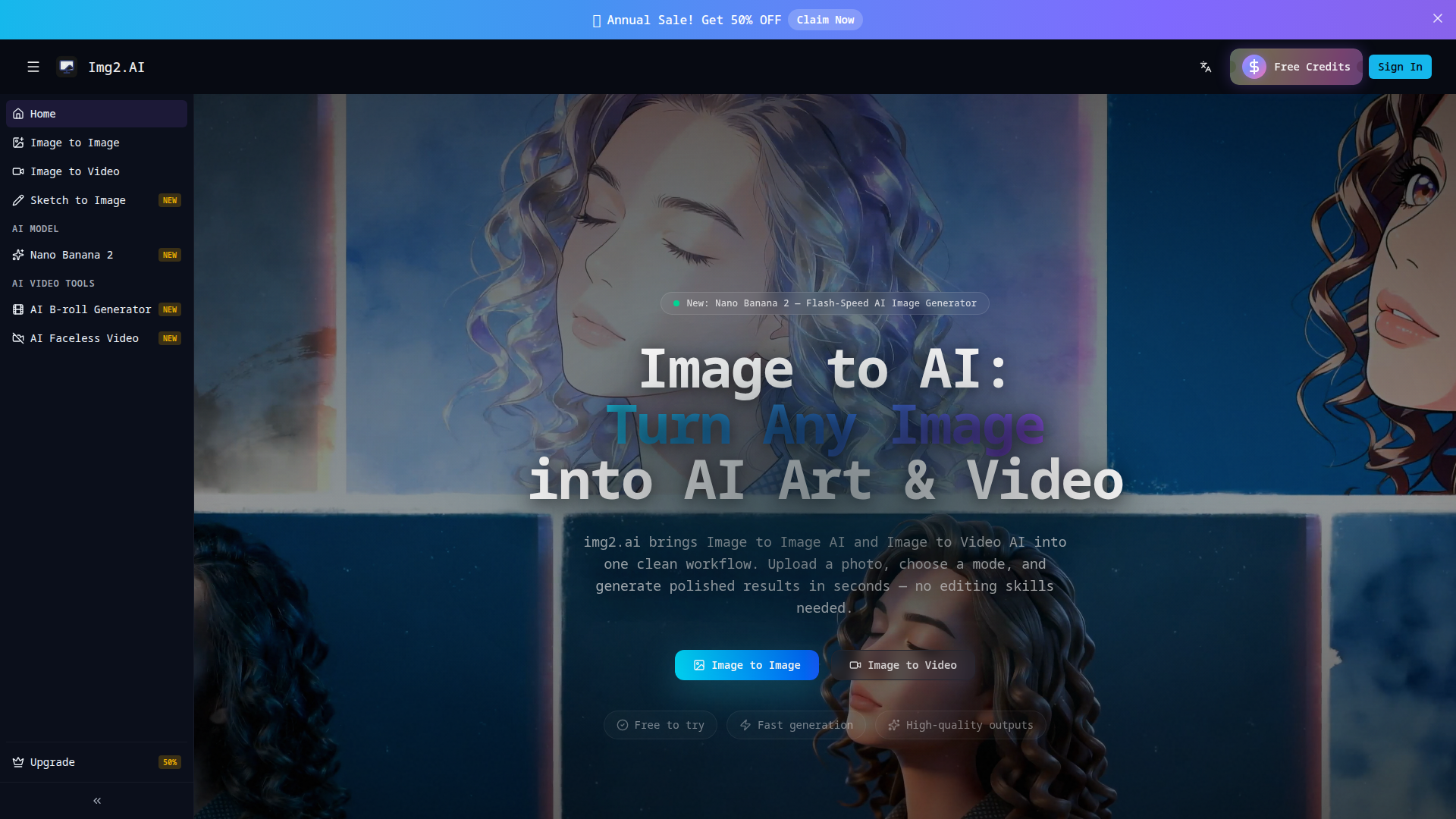 img2.ai – Image to Image AI & Image to Video AI Platform