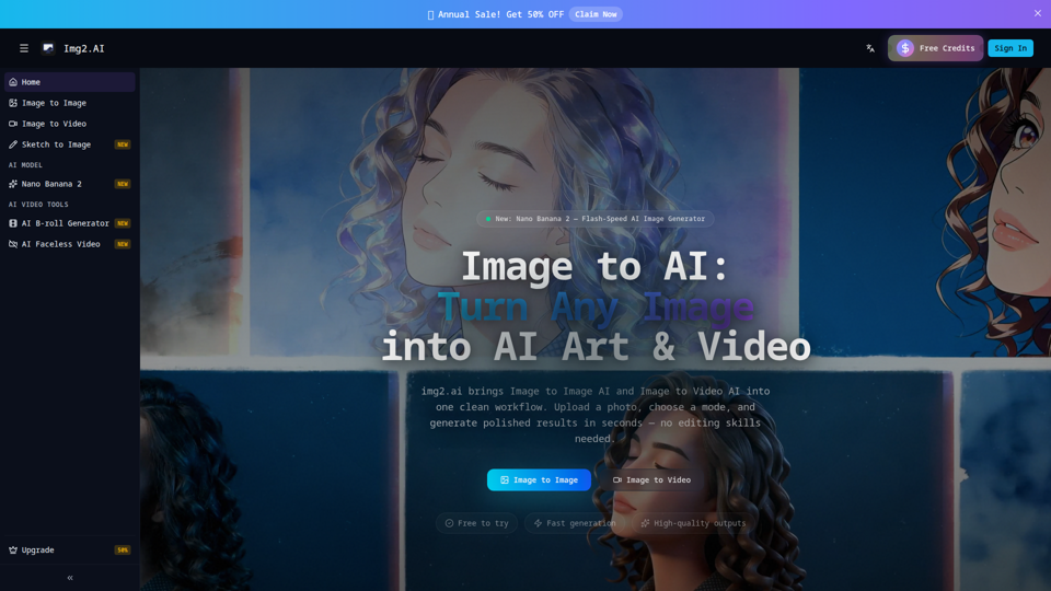 img2.ai – Image to Image AI & Image to Video AI Platform