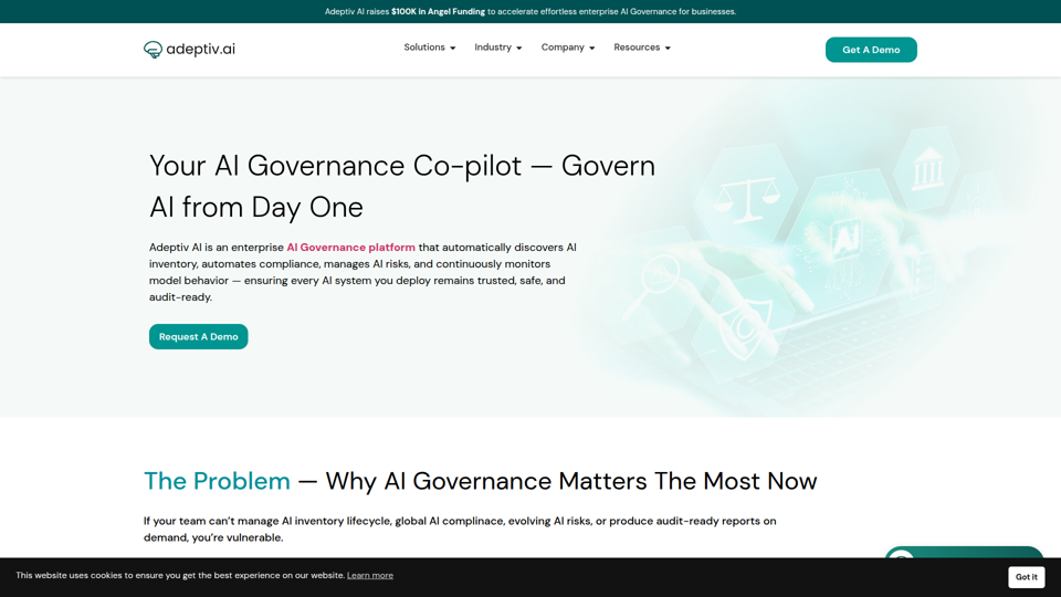 Producto de Gobernanza de IA - Adeptiv.AI