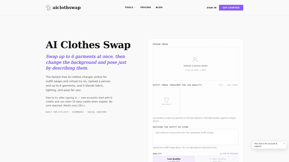 Intercambio de Ropa IA — Cambiador de Ropa IA Gratis y Prueba Virtual