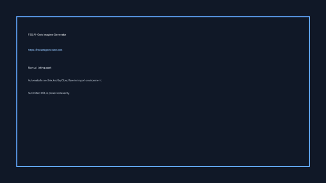 FSG AI - Grok Imagine Generator