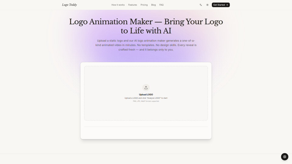 Logo Animation Maker — Animate Your Logo with AI | LogoTeddy