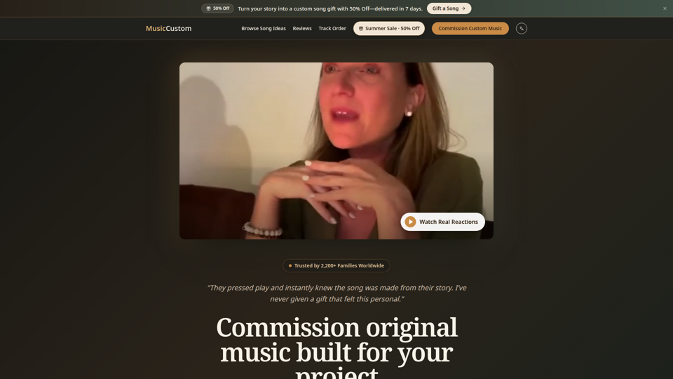 Custom Music Production for Creators, Brands and Events | MusicCustom