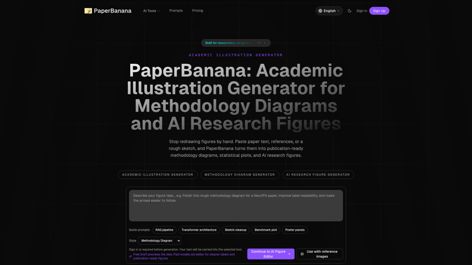 PaperBanana：方法論図向け学術イラスト生成ツール