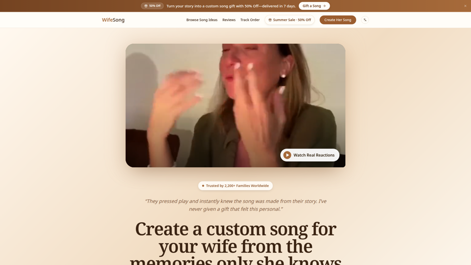 Custom Song for Wife | Anniversary and Birthday Wife Songs